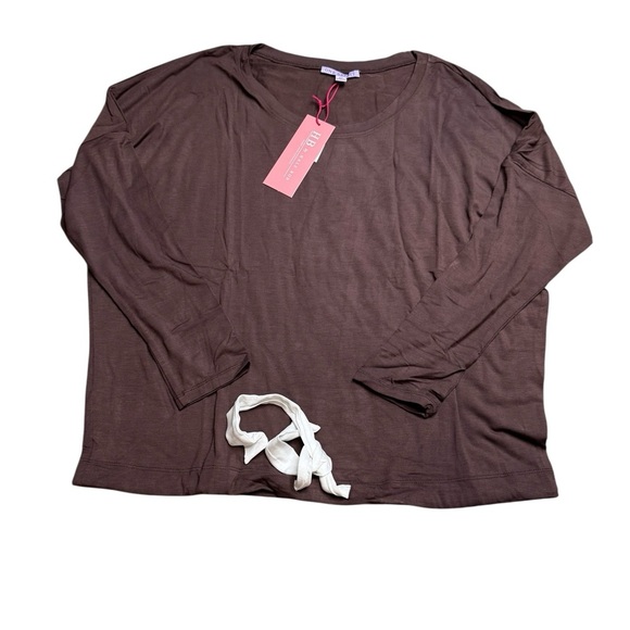 ✨ Hale Bob Brown 2pc Slouchy Pajama Set NWT Size M Lounge Sleepwear ✨ - Picture 2 of 4